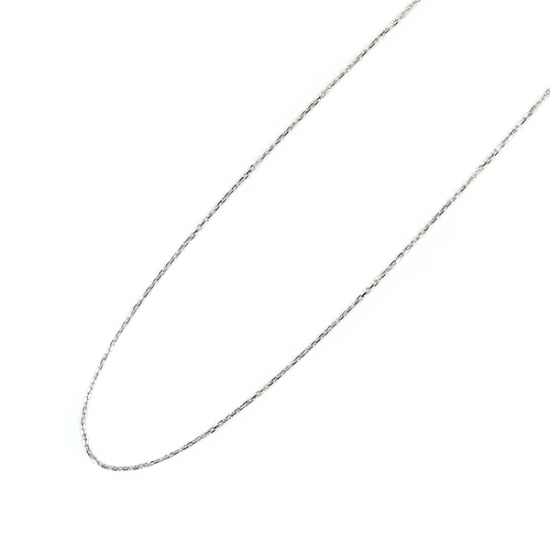 ホワイトゴールド チェーン ネックレス 40cm | K10WG