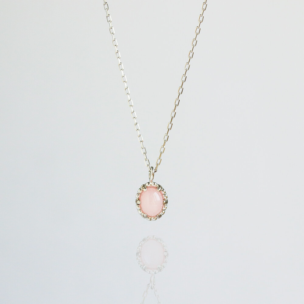 ピンクオパール ネックレス | K10WG〈Web限定〉
