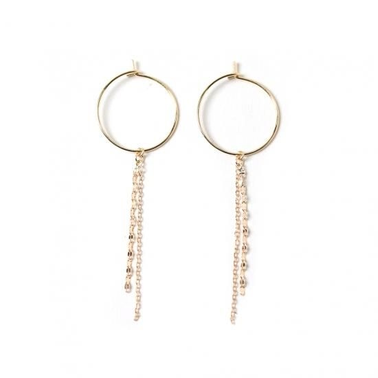Chain & Hoop 2way Pierce | K18 〈Web限定〉