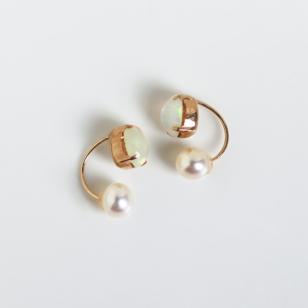 オパール ピアス | K10YG 〈パールキャッチ〉〈Web限定〉