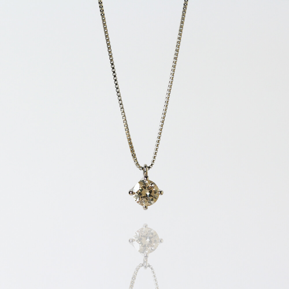 一石 ダイヤモンド 0.2ct ネックレス | PT〈Web限定〉