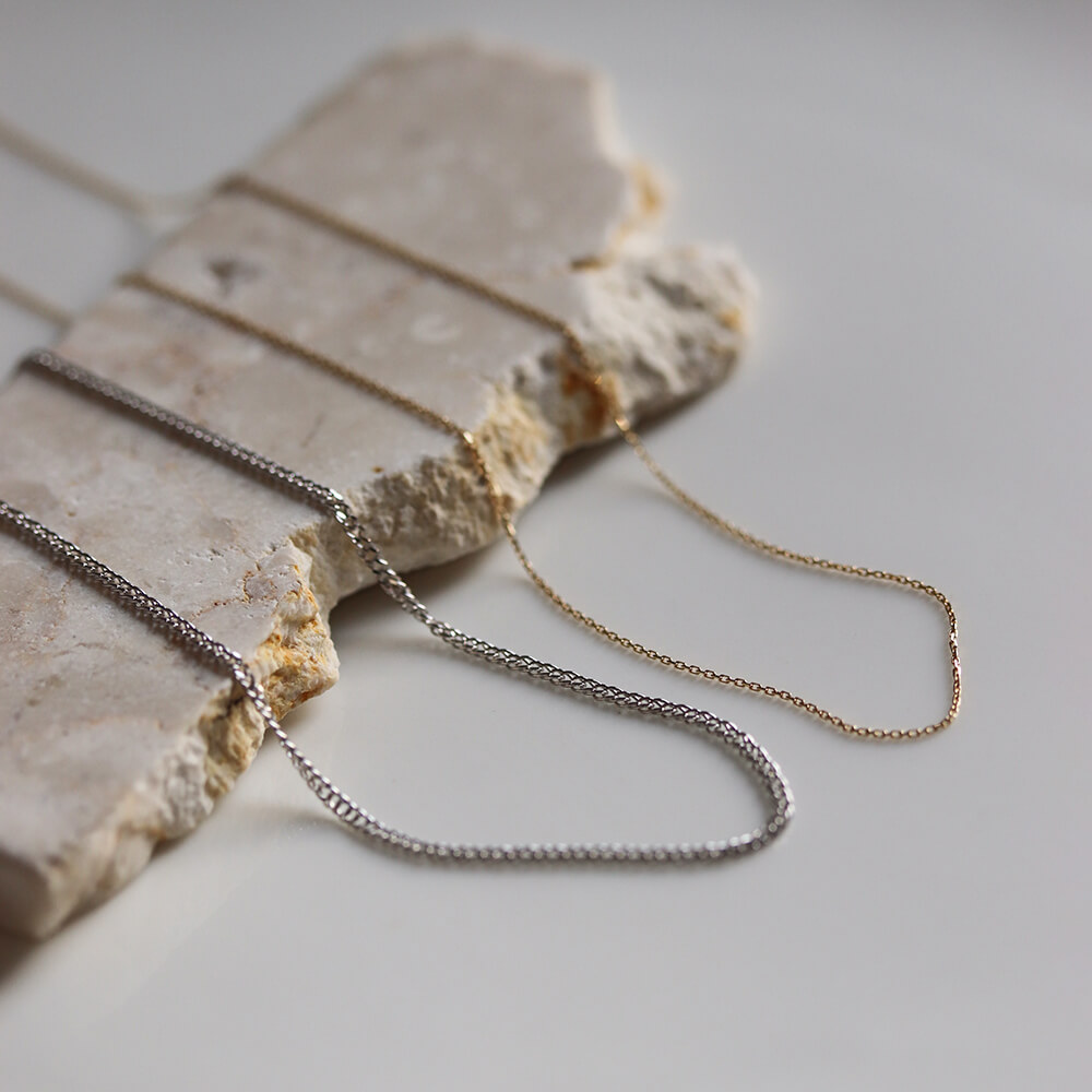 チェーン ペア ネックレス | K10YG/K10WG〈Web/北千住店/ルミネ有楽町店限定〉