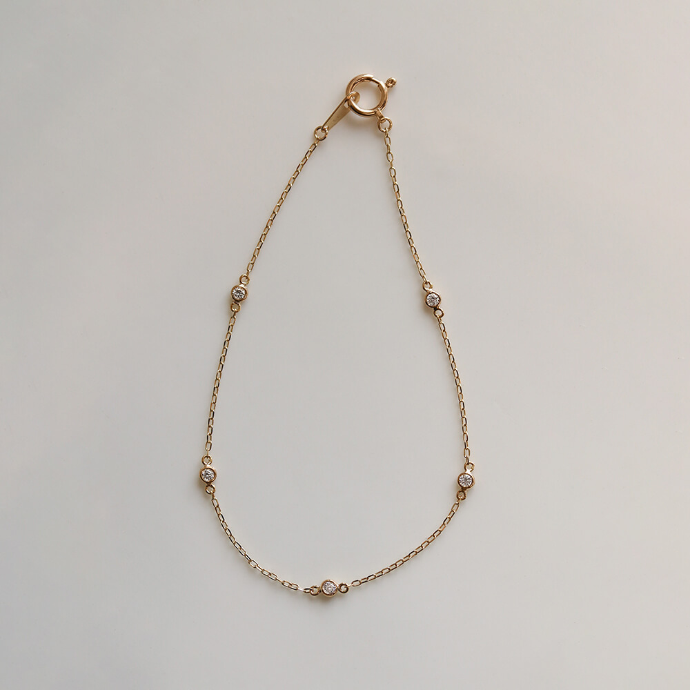 ダイヤモンド ブレスレット | K10YG