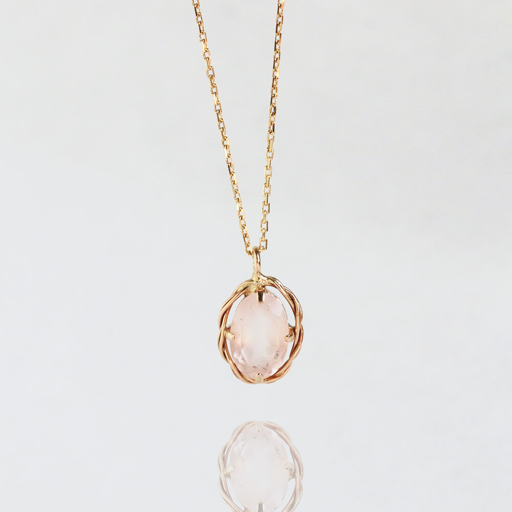 ローズクォーツ ネックレス | K10YG〈Web限定〉