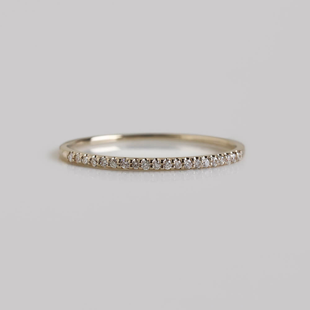 ダイヤモンド ハーフエタニティー リング | K10YG